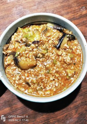 椎茸とレタスの麻婆茄子-レシピのメイン写真