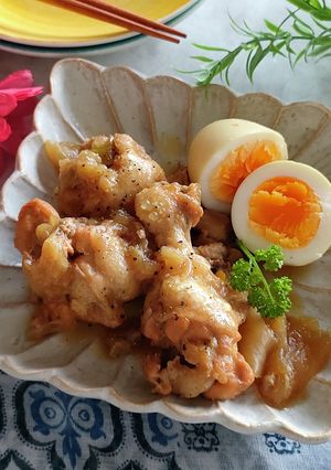 圧力鍋de時短！鶏手羽元のチキンアドボ-レシピのメイン写真