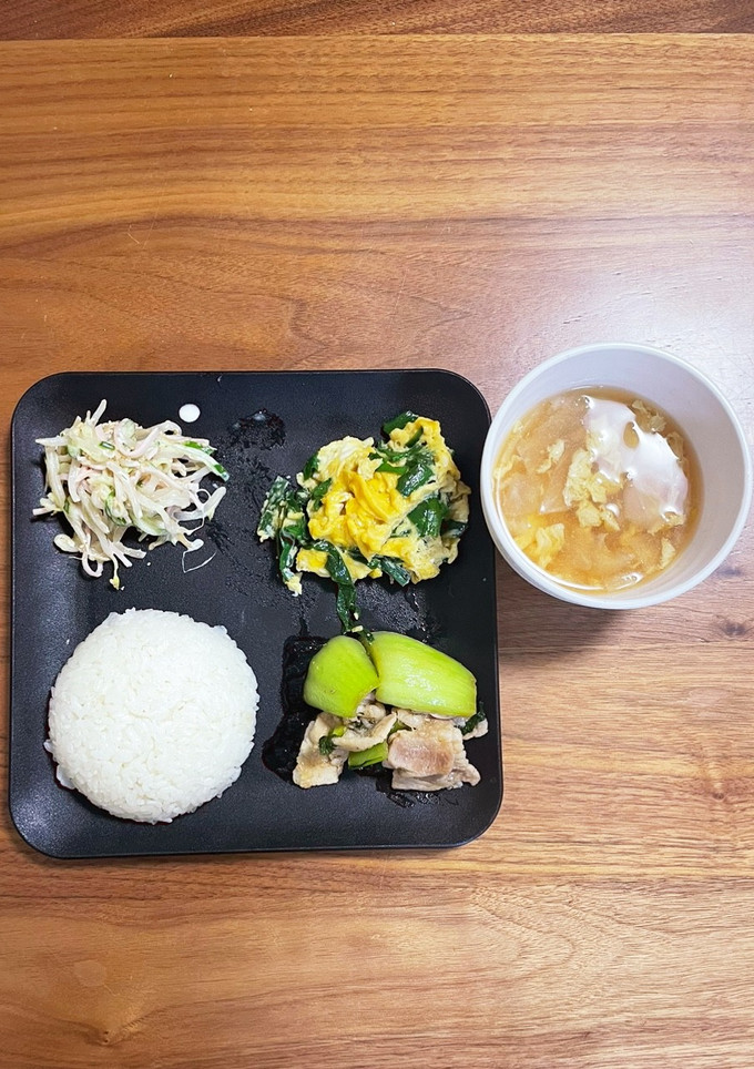 4/9 夕飯 青梗菜炒め-レシピのメイン写真