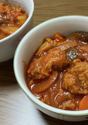 簡単♪肉団子のトマトスープ-レシピのメイン写真