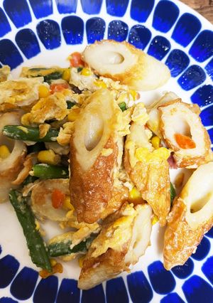 簡単 春を感じる竹輪と冷凍野菜の炒め物-レシピのメイン写真