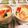 エビと鶏肉の茶碗蒸し