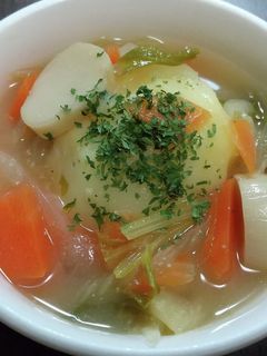 丸ごとじゃがいもの味噌スープ-レシピのメイン写真