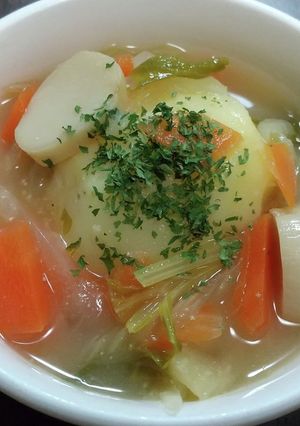 丸ごとじゃがいもの味噌スープ-レシピのメイン写真
