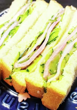 一工夫で 美味しくなるなる ハムサンド-レシピのメイン写真