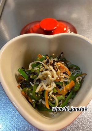 ★ピーマンとしらすの塩昆布和え★-レシピのメイン写真