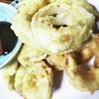玉ネギ重ねリング揚げ!厨房ばあばぁ!
