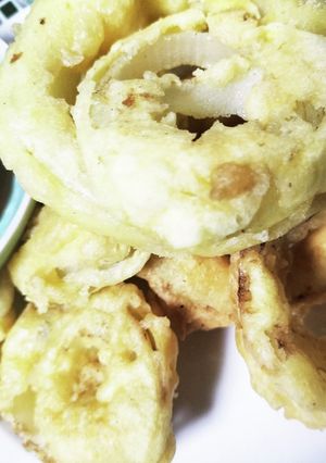 玉ネギ重ねリング揚げ！厨房ばあばぁ！-レシピのメイン写真