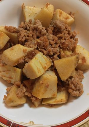 たけのこひき肉ケチャップコチュジャン炒め-レシピのメイン写真