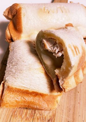 今朝の4w1hサンド「 鶏ハム×チーズ」-レシピのメイン写真