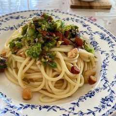 รูปของ ふきのとうとアンチョビのパスタ