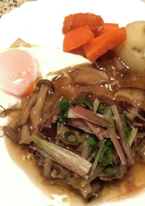 和風キノコソースのハンバーグ-レシピのメイン写真