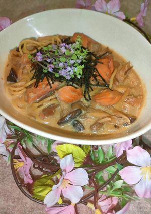 ☆簡単!キノコの香り漂う鮭豆乳パスタ☆-レシピのメイン写真