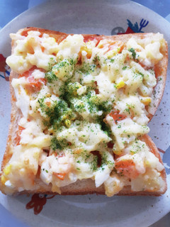 ピザ風ポテサラトースト-レシピのメイン写真