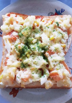 ピザ風ポテサラトースト-レシピのメイン写真