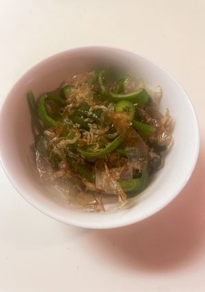 ピーマンとジャコの炒め物-レシピのメイン写真