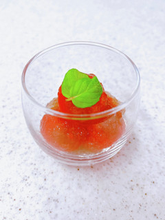昆布茶風味の白だしジュレ♪ミニトマト和え-レシピのメイン写真