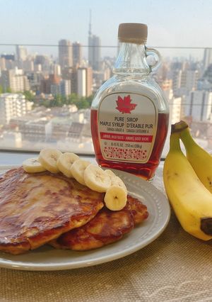 オートミールで作るバナナパンケーキ-レシピのメイン写真