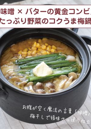 たっぷり野菜のコクうま梅鍋-レシピのメイン写真