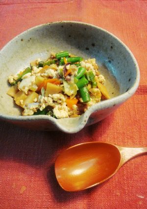 余りもの活用レシピ★冷蔵庫一掃★煎り豆腐-レシピのメイン写真