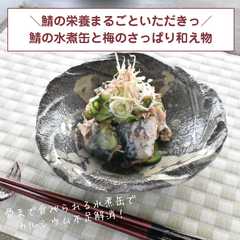 รูปของ 鯖の水煮缶と梅のさっぱり和え物