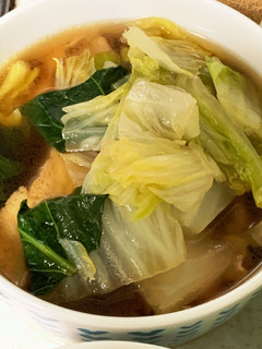 白菜と厚揚げの甘煮豚肉入り-レシピのメイン写真
