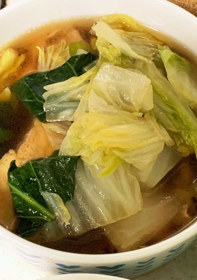 白菜と厚揚げの甘煮豚肉入り-レシピのメイン写真