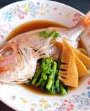 1尾丸ごとで食卓が華やかに♪鯛の煮付け