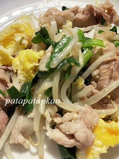 豚肉ニラ玉-レシピのメイン写真