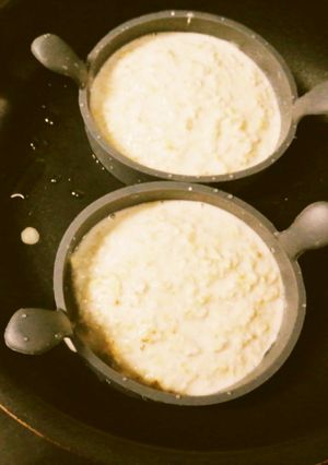 オートミールパンケーキ(目玉焼リングで)-レシピのメイン写真