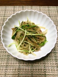 水菜とじゃこ炒め♪-レシピのメイン写真