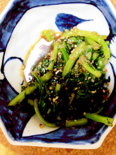 春菊の胡麻和風のお浸し-レシピのメイン写真