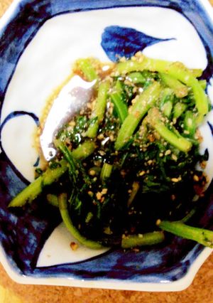 春菊の胡麻和風のお浸し-レシピのメイン写真