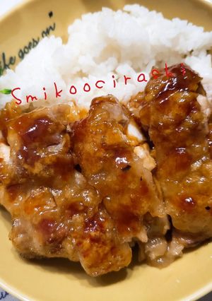 簡単 皮目パリパリ☆甘酢照り焼きチキン-レシピのメイン写真