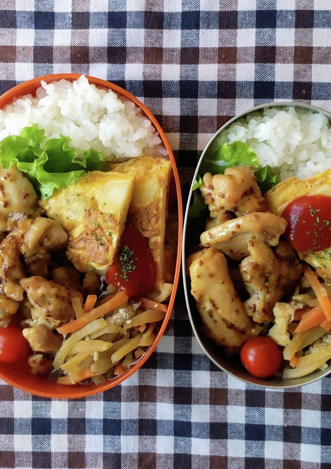 高校生娘と夫のお弁当 142-レシピのメイン写真