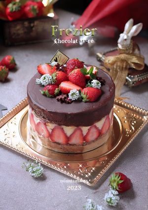 贅沢な生チョコ de 苺のフレジエ♤-レシピのメイン写真