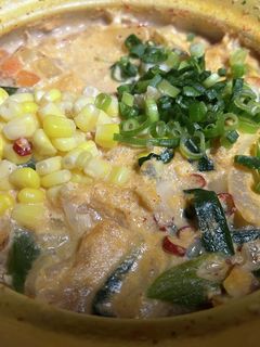 鶏キムチ豆乳スープ-レシピのメイン写真