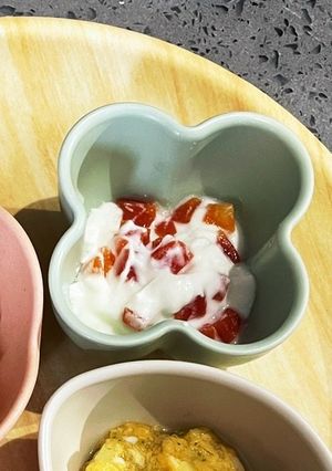 にんじんヨーグルト　離乳食　冷凍保存-レシピのメイン写真