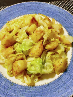 キャベツとじゃがいものカレーマヨ炒め-レシピのメイン写真