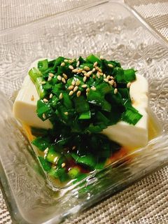 ごまラー油のニラ冷奴-レシピのメイン写真