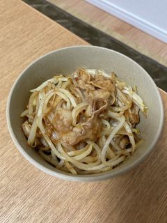 節約!5分で豚肉ともやしの焼肉のタレ炒め-レシピのメイン写真