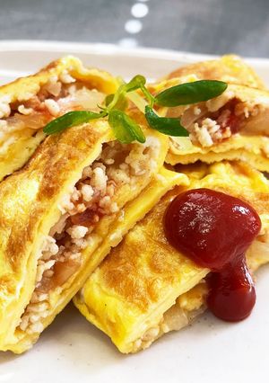 簡単!四角のオムレツ-レシピのメイン写真