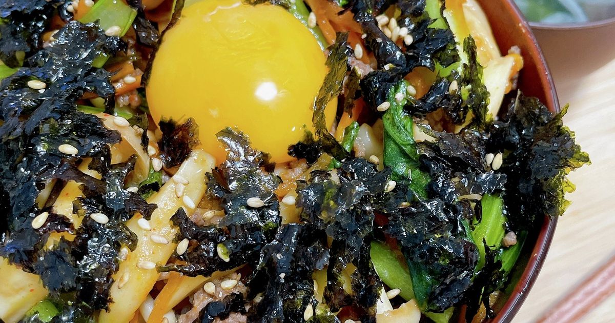 ワンパンビビンバ丼 by ✞✟✞おこめ✟✞✟ 【クックパッド】 簡単