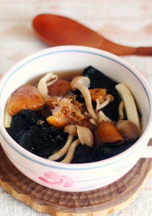 レンジで きのこと焼き海苔のスープ-レシピのメイン写真