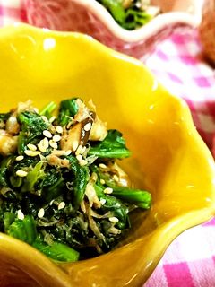 超簡単!【ほうれん草と椎茸の和風和え】-レシピのメイン写真