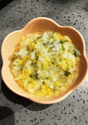 わかめと鯛のふわふわたまご粥　離乳食-レシピのメイン写真