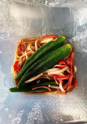 オクラカニカマポンズ-レシピのメイン写真