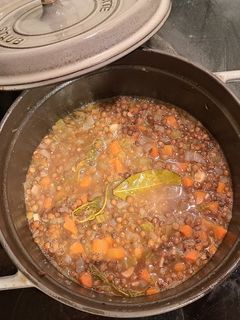 シンプルな緑レンズ豆の煮込み-レシピのメイン写真