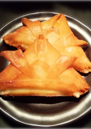 春巻きの皮でチーズじゃがりこ兜パイ-レシピのメイン写真