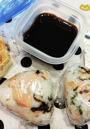高１！男子弁当！おかずおにぎり焼き鮭　２-レシピのメイン写真